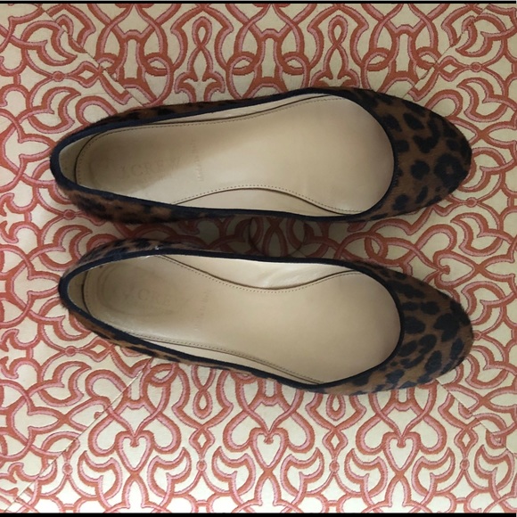 J. Crew Janey Leopard Calf Hair Flats - Picture 9 of 16